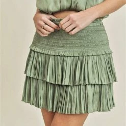 Bottoms Reset By Jane Amore Tiered Skirt