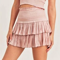 Bottoms Reset By Jane Amore Tiered Skirt