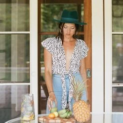 Tops XIX Palms Knot Top - Siesta Key