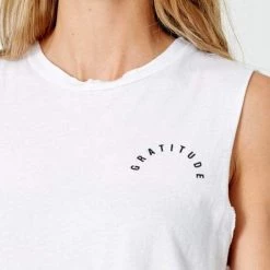 Good HYOUman Tops GoodhYouman Lili Crop - Gratitude