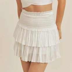 Bottoms Reset By Jane Amore Tiered Skirt