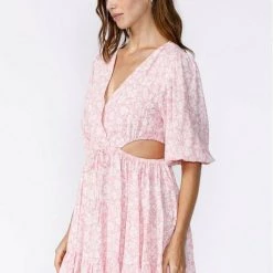 Sky To Moon Long Sleeve Side Cutout Mini Dress Dresses