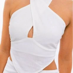 Tops Le Lis Linen Halter Top