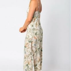 Dresses Olivaceous Milena Tropical Tie Front Maxi Dress