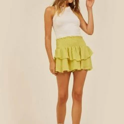 Bottoms Rays For Days Esme Skort - Celadon