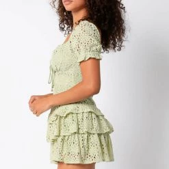 Olivaceous Olivacesous Crochet Lace Mini Rompers & Jumpers