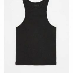 Deluc Clothing Deluc Montana Ribbed Top - BLACK Tops
