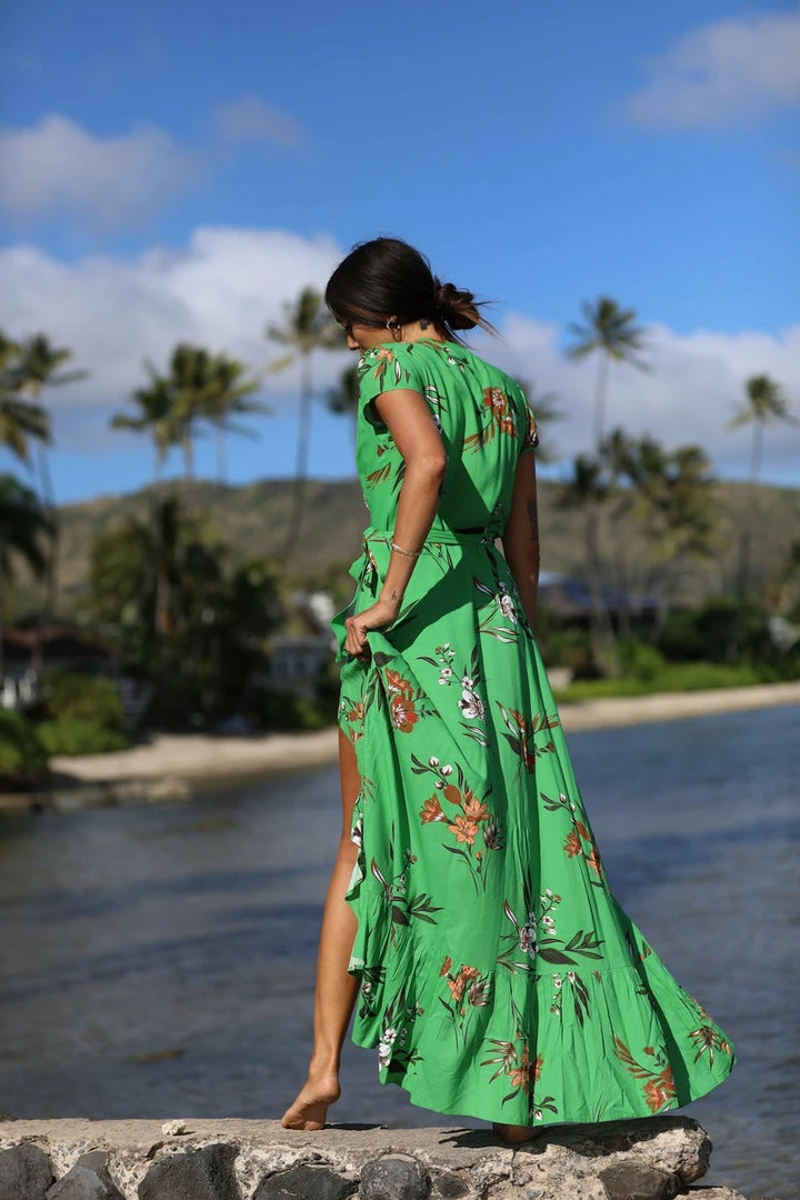 Dresses XIX Palms Hana Wrap Maxi Dress 6 Dresses XIX Palms Hana Wrap Maxi Dress