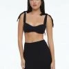 Indah Paige Crop Top - Black Tops