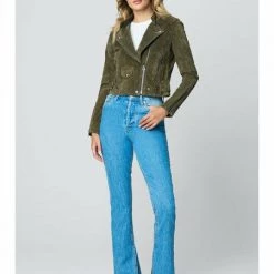 Blank NYC Run For It Suede Jacket Tops