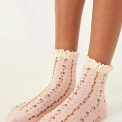 Free People Rosebud Waffle Knit Sock Gifts