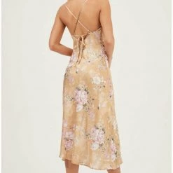 ASTR The Label ASTR Gaia Dress - Mustard Floral Dresses