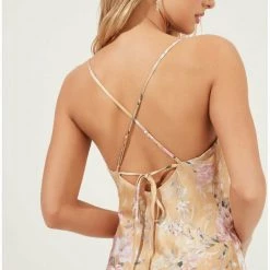 ASTR The Label ASTR Gaia Dress - Mustard Floral Dresses