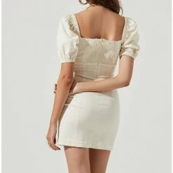 ASTR The Label ASTR Wendy Square Neck Puff Sleeve Mini Dress