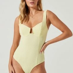 ASTR The Label ASTR Aria Bustier Bodysuit Lemon Tart 11 ASTR The Label ASTR Aria Bustier Bodysuit Lemon Tart