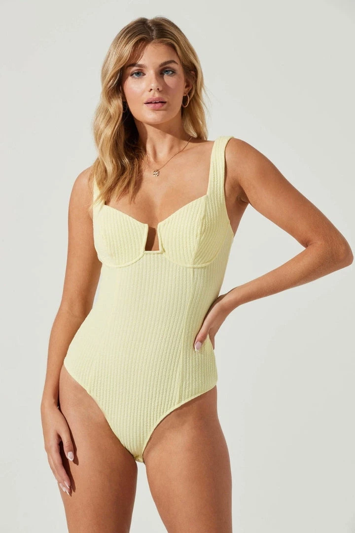ASTR The Label ASTR Aria Bustier Bodysuit Lemon Tart 7 ASTR The Label ASTR Aria Bustier Bodysuit Lemon Tart