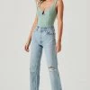 ASTR The Label Tops ASTR Aria Bustier Bodysuit In Sage 1 ASTR The Label Tops ASTR Aria Bustier Bodysuit In Sage