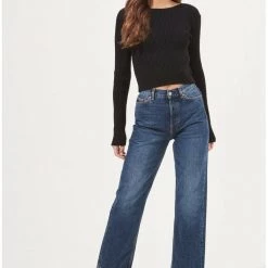 ASTR The Label ASTR Elson Open Back Chain Detail Sweater