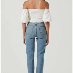 ASTR The Label ASTR Lima Off Shoulder Corset Bubble Sleeve Top