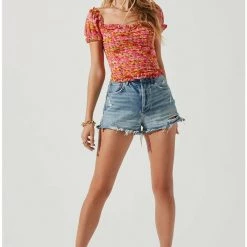 ASTR The Label ASTR Helena Ruched Top