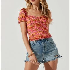 ASTR The Label ASTR Helena Ruched Top 8 ASTR The Label ASTR Helena Ruched Top