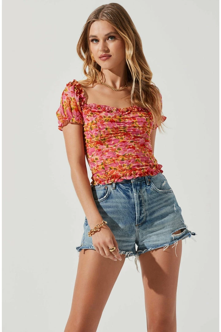 ASTR The Label ASTR Helena Ruched Top 5 ASTR The Label ASTR Helena Ruched Top