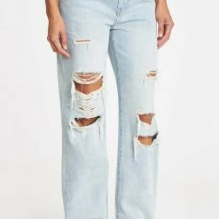 Bottoms Pistola Bobbie High Rise Wide - Encinitas Distressed