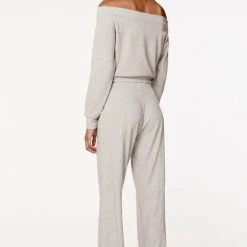 Tops Bobi Boatneck Long Sleeve Crop Top