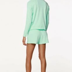 Bobi Drop Shoulder Raw Edge Sweater Tops 9 Bobi Drop Shoulder Raw Edge Sweater Tops