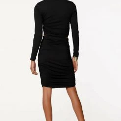 Bottoms Bobi Shirred Mini Skirt - Black