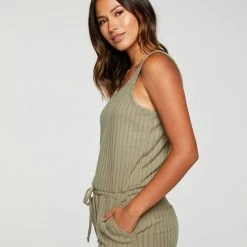 Chaser Poor Boy Rib Double Scoop Romper