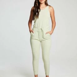 Ten North Sales 41 Chaser Cozy Rib Low Back Jumpsuit