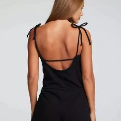 Chaser Vintage Fleece Strappy Shorts Romper 7 Chaser Vintage Fleece Strappy Shorts Romper