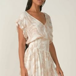 Elan Tropical Smock Waist Dress