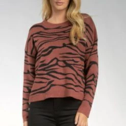 Elan Zebra Sweater