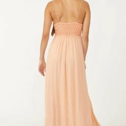 Free People Adella Maxi Dress - Pretty Peach