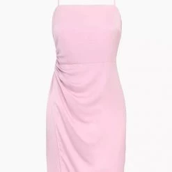 Adelyn Rae Lilli Draped Mini Slip Dress Dresses