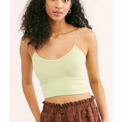 Bras & Bramis Free People Seamless Skinny Strap Crop Cami