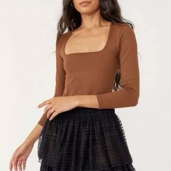 Tops Free People Truth Or Square Bodysuit