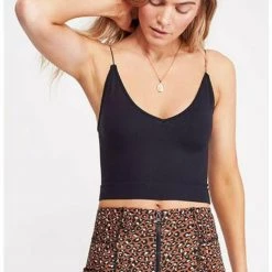 Bras & Bramis Free People Ribbed V Neck Brami