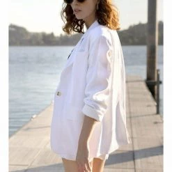 Greylin Collection Greylin Havana Oversized Blazer - Black Tops