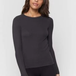 Tops Spiritual Gangster Lounge Rib Long Sleeve