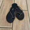 Tkees Leather Flip Flops Duos - Black Ice