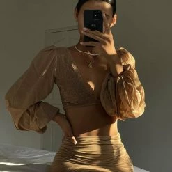 Bottoms Indah Cori Skirt - Palomino