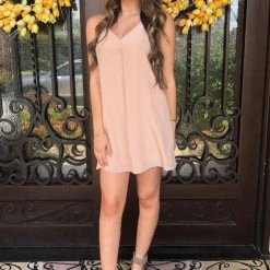 Dresses Lavender Brown Silk Pleat Down Front Dress