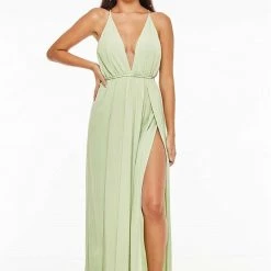 Dresses Indah River Triangle Plunge Wrap Maxi - Grace