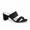 42 Gold Liya Suede Slide Sandal In Black Shoes