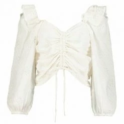 Bishop + Young Textured Eyelet Blouse