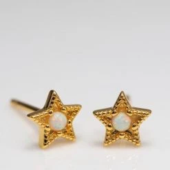 Leslie Francesca Opal Pave Star Studs