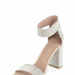 Jeffrey Campbell Lindsay Heel - Sparkle Nude Champagne Shoes